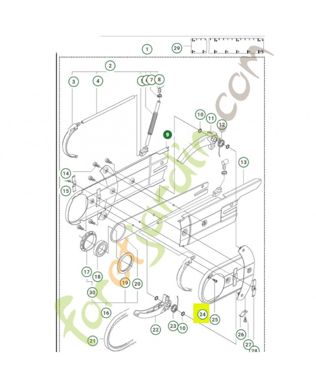 Protection d'usure 506404603- Pièce détachée Husqvarna