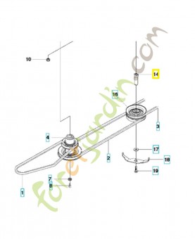 arbre 581916402. Pièce de rechange Husqvarna