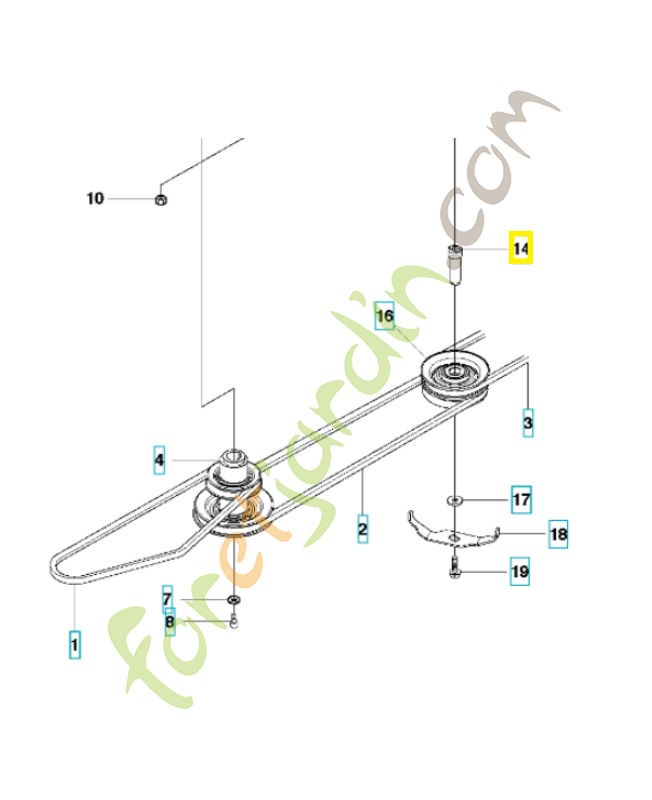arbre 581916402. Pièce de rechange Husqvarna