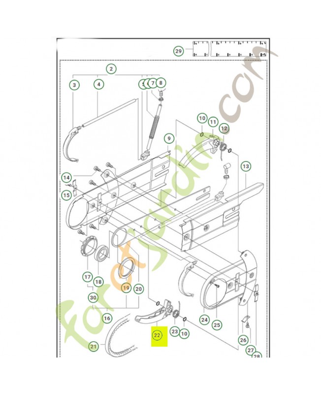Protège-lame 506406502 - Pièce détachée Husqvarna