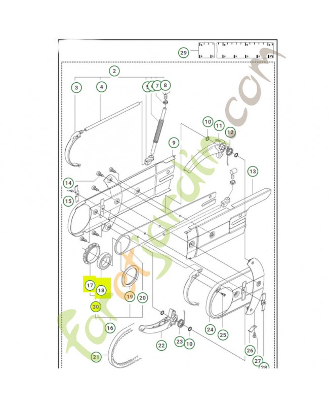 Support 544105703- Pièce détachée Husqvarna
