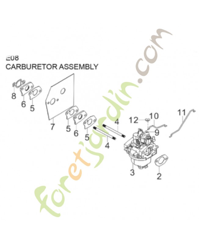Carburateur 593058201- Pièce détachée Husqvarna