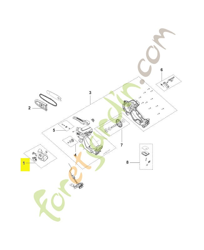 Kit de couverture de chaîne réf. 538657601