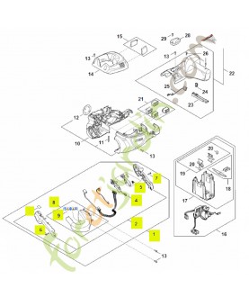 Poignée de commande - Réf. Stihl HA02-790-1311 | ForetJardin