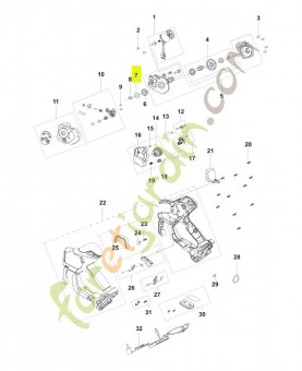 Rondelle ronde  réf. Husqvarna 540337701