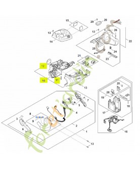 Carter moteur hsa 150 réf. Stihl HA02-600-0811
