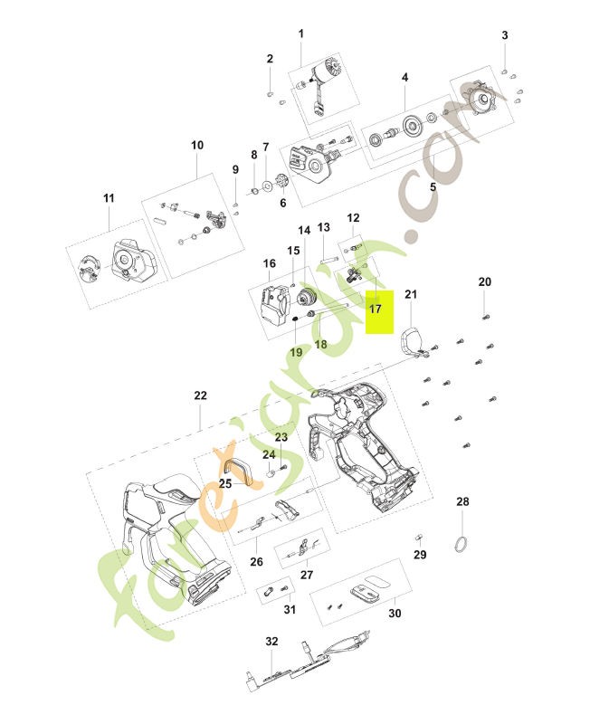 Ensemble pompe à huile réf. Husqvarna 540763101