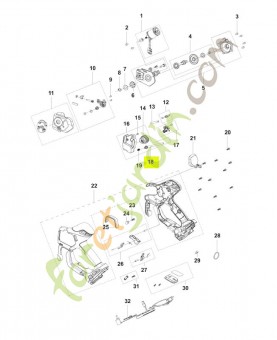 Entrée de tuyau réf. Husqvarna 548851701