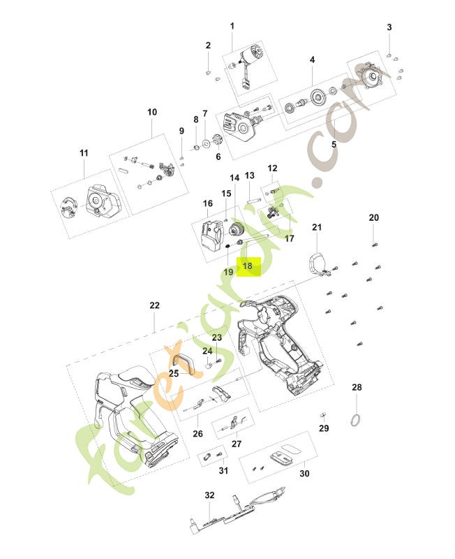 Entrée de tuyau réf. Husqvarna 548851701