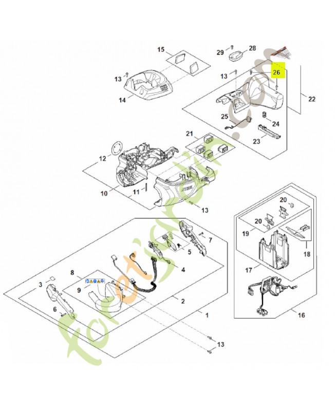 Vis is-p 4x16 9074-477-3025. Pièce détachée Stihl