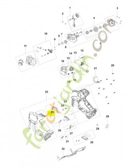 Branche de crochet réf. Husqvarna 548863301