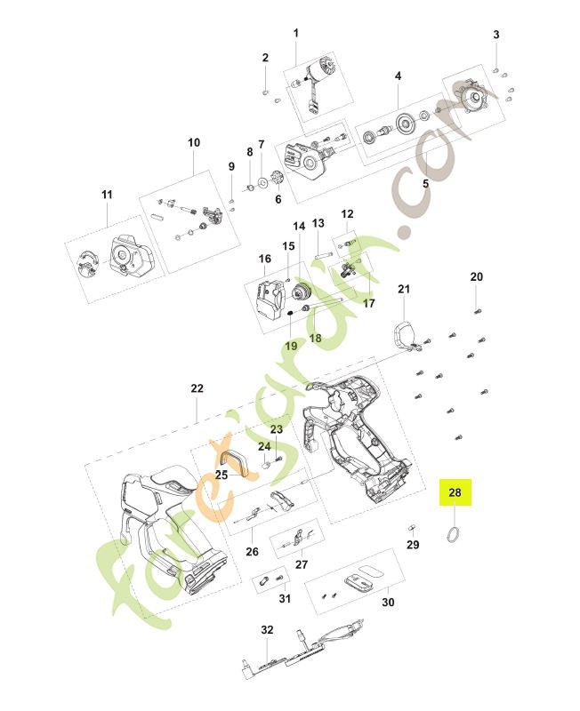 Clé à bague réf. Husqvarna 548897901