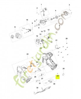 Écrou carré m6  réf. Husqvarna 540337601