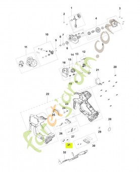 Ensemble de collier réf. Husqvarna 540763601