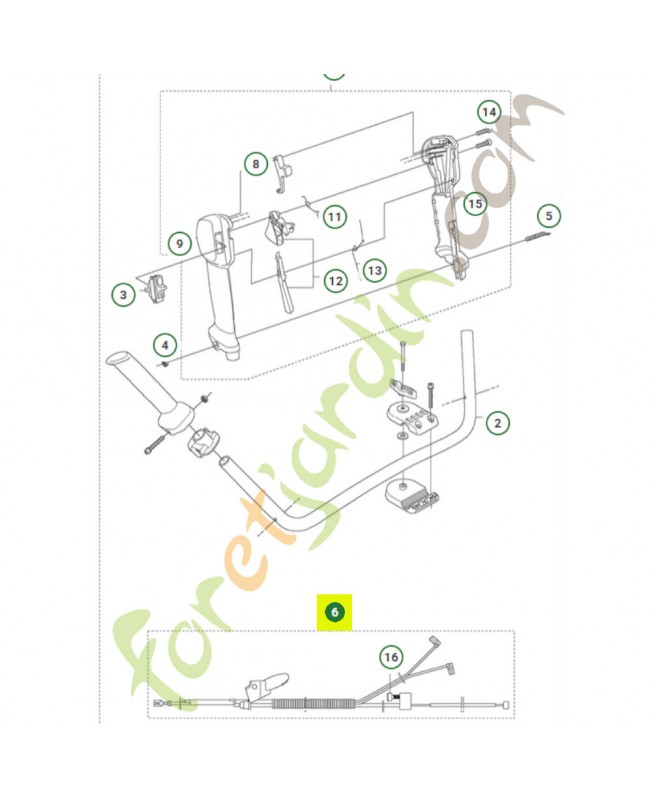 Câblage Complet 544977802- Pièce détachée Husqvarna