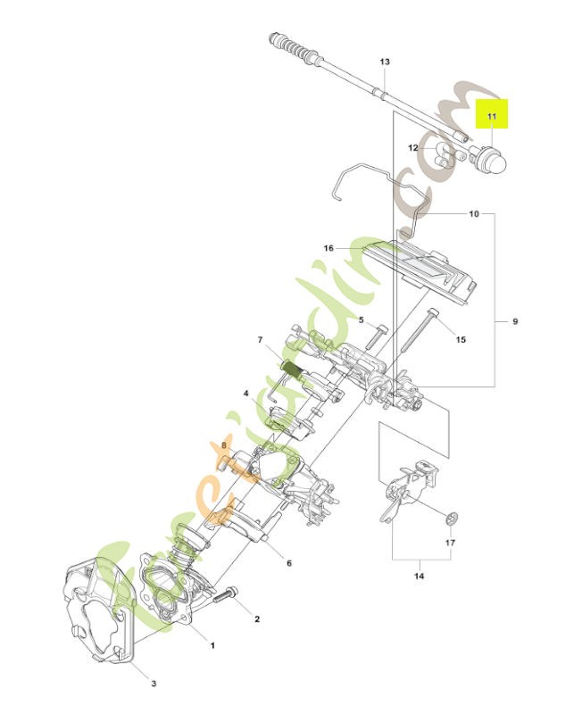Pompe a carburant 503936601. Pièce de rechange Husqvarna