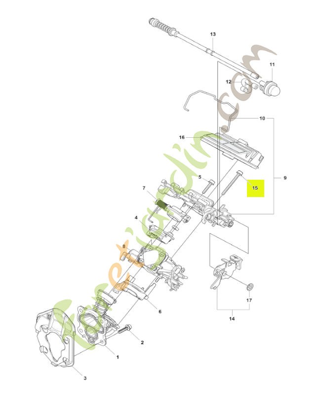 Vis 503210750. Pièce de rechange Husqvarna