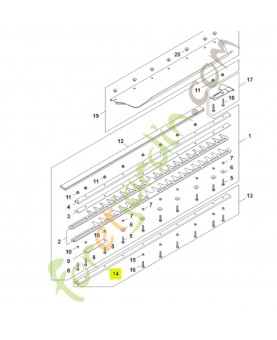 Glissière de guidage 750 mm 4237-740-6505. Pièce de rechange Sithl