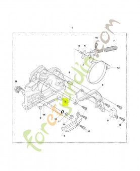 Écrou de tension 537286601. Pièce de rechange Husqvarna
