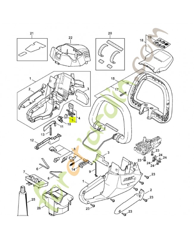 Ressort 0000-997-2201- Pièce détachée Stihl