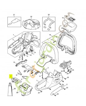 Module électronique Stihl ref. 4521-430-1401 remplace référence 4521-430-1400