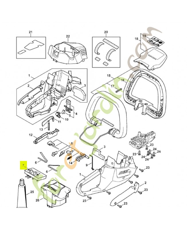 Module électronique Stihl ref. 4521-430-1401 remplace référence 4521-430-1400