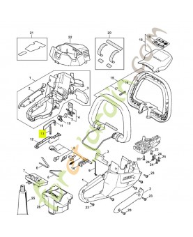 Ressort de pression 4521-007-3800 - Pièce détachée Stihl / Vicking