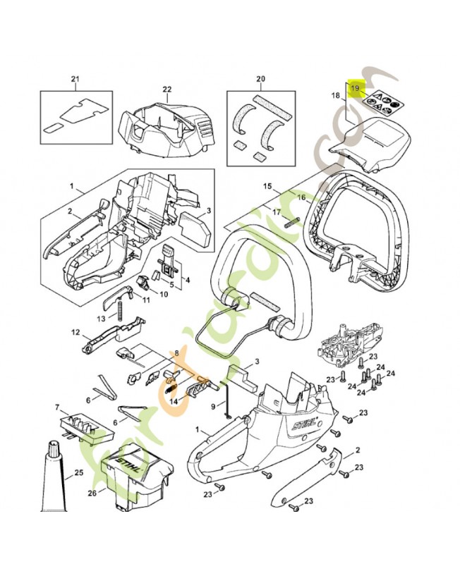 Autocollant 4521-967-7204- Pièce détachée Stihl / Vickin