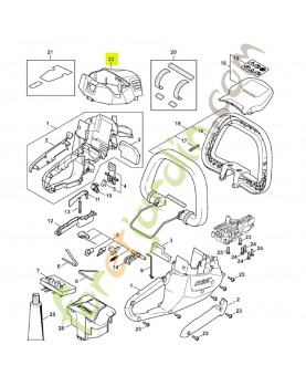 Recouvrement 4521-602-0400- Pièce détachée Stihl