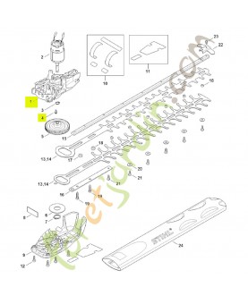 Carter du réducteur 4521-640-0500- Pièce détachée Stihl