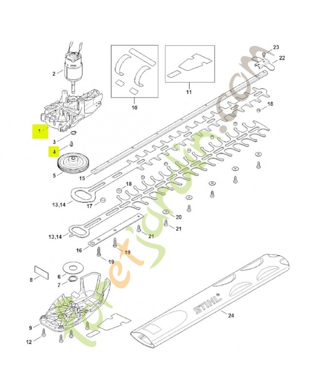 Carter du réducteur 4521-640-0500- Pièce détachée Stihl
