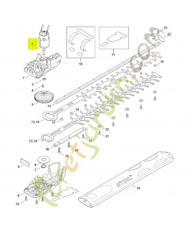 Moteur électrique 4521-600-0201- Pièce détachée Stihl / Vicking