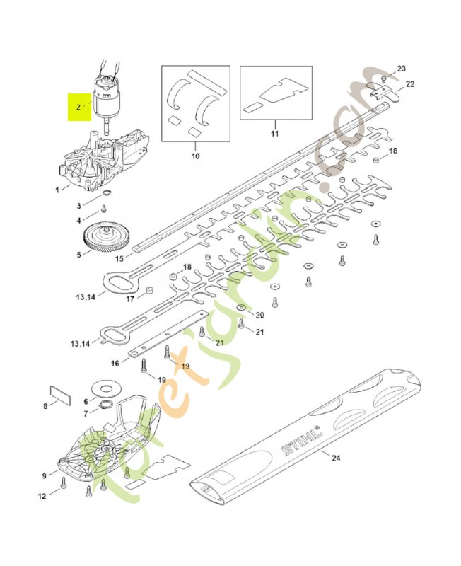 Moteur électrique 4521-600-0201- Pièce détachée Stihl / Vicking