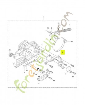 Couvercle 544082901. Pièce de rechange Husqvarna