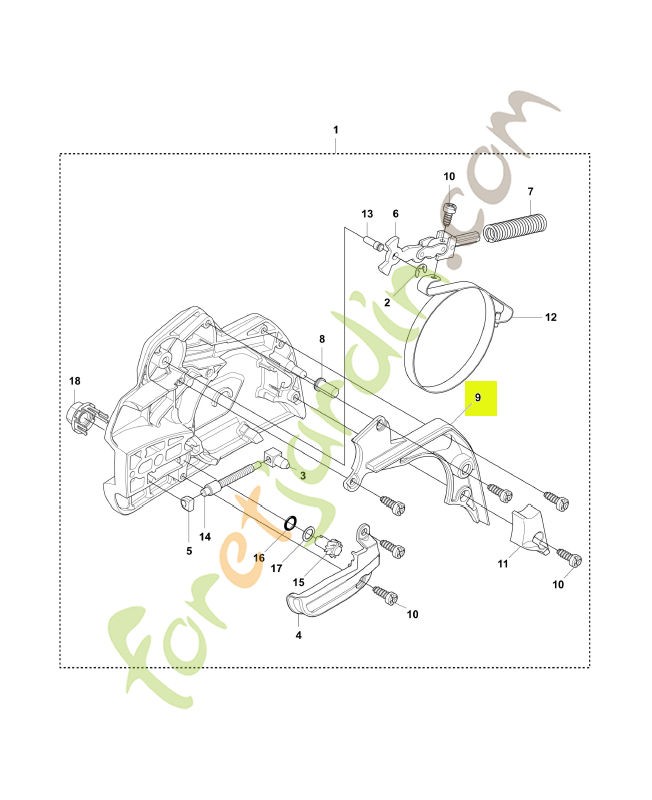 Couvercle 544082901. Pièce de rechange Husqvarna