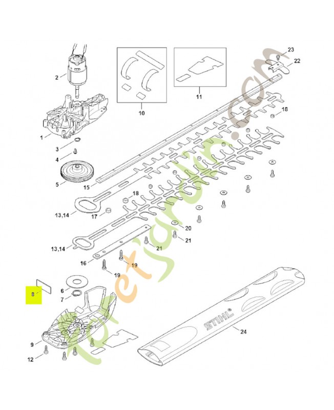 Support en tôle 4521-642-5100- Pièce détachée Stihl