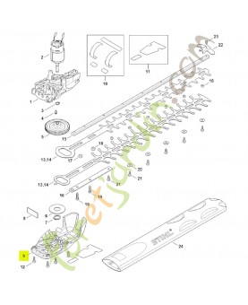 Couvercle du reducteur 4521-640-5800- Pièce détachée Stihl