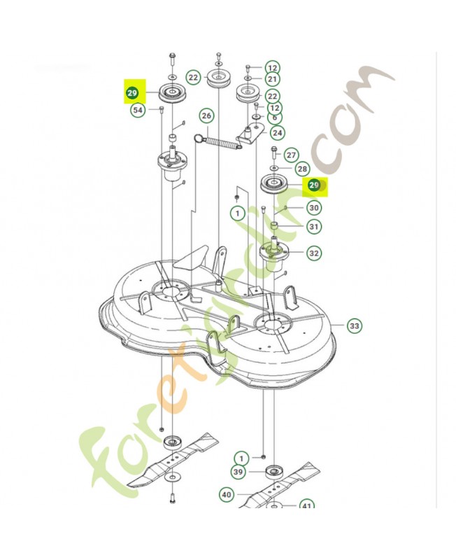 poulie 574460701 - Pièce de détachée Husqvarna