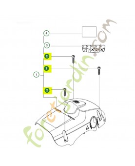 Vis 574320601. Pièce de rechange Husqvarna