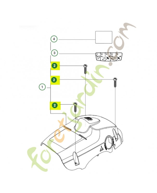 Vis 574320601. Pièce de rechange Husqvarna