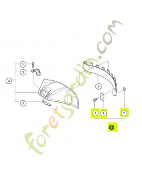 Lame complete réf 574236601 - Pièce de détachée Husqvarna