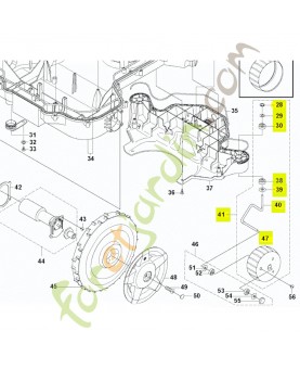 Kit roue 8mm référence  574300303- Pièce de détachée Husqvarna