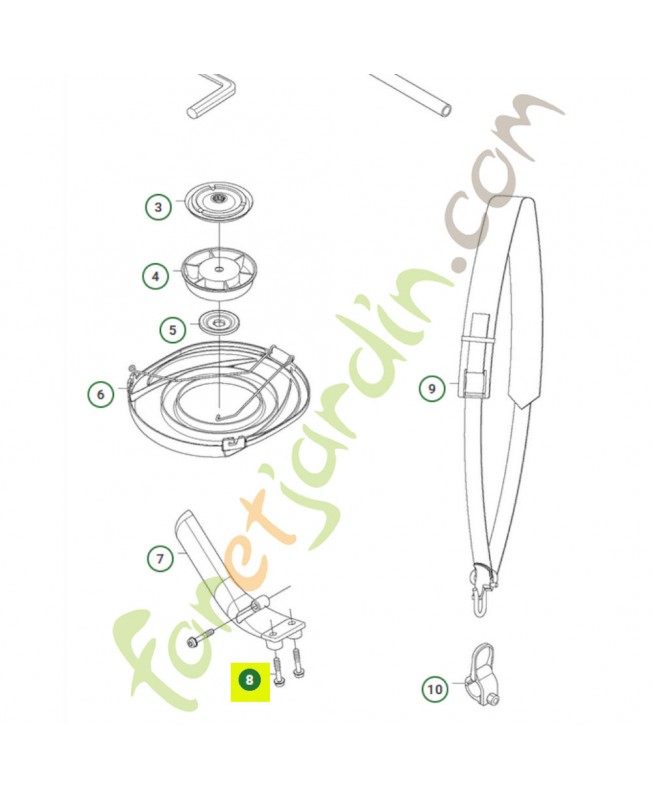 Vis 574181501. Pièce de rechange Husqvarna