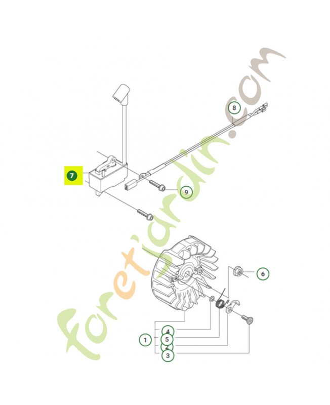 Bobine allumage 573935702- Pièce de détachée Husqvarna