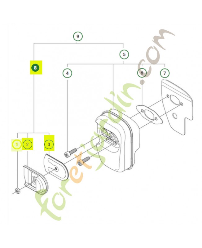 Kit  545008027- Pièce de détachée Husqvarna