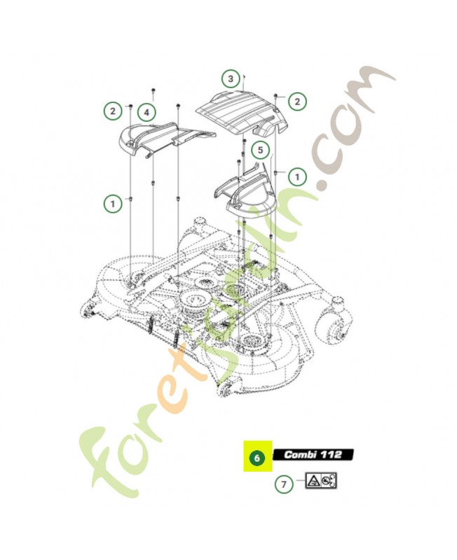 Autocollant 544238105- Pièce de détachée Husqvarna