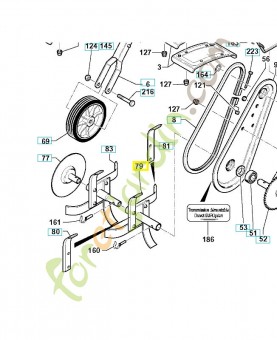 Outil droit 519653029. Pièce de rechange Husqvarna