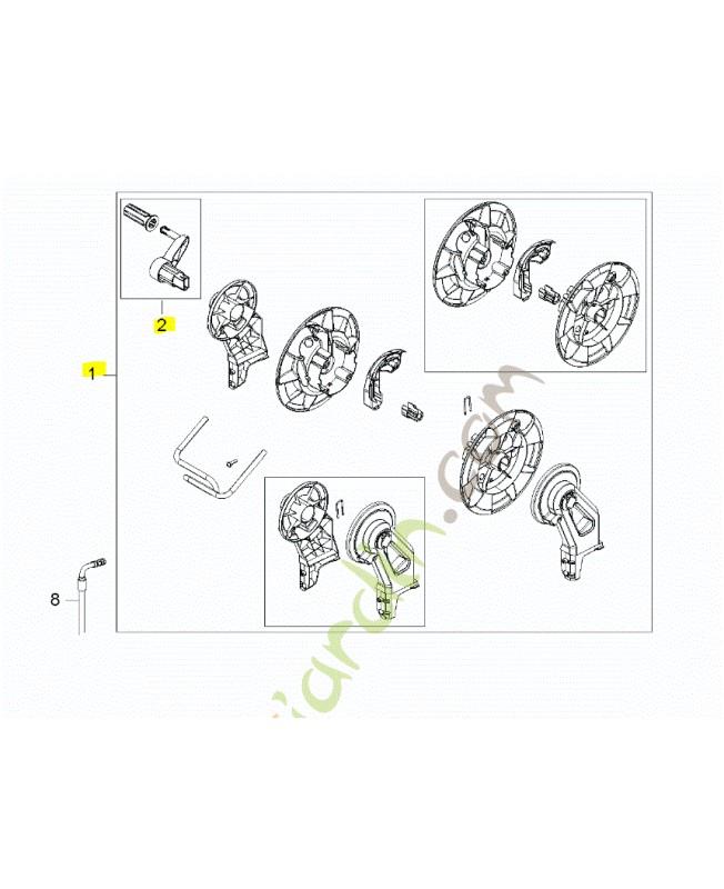 Poignée 592617638. Pièce détachée Husqvarna