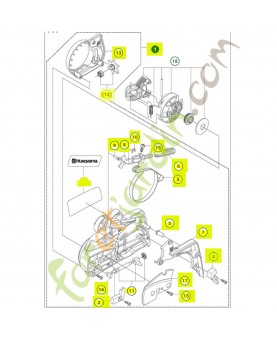 carter d'embrayage complet 544194907. Pièce de rechange Husqvarna