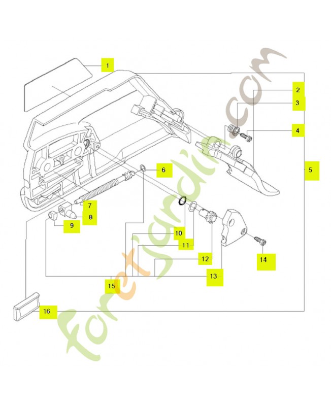 Carter d'embrayage complet 537331005. Pièce de rechange Husqvarna 537331006